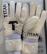 Classic 1.0 White-Out Goalkeeper Gloves - w/o Finger Protection Soccer Goal sz 9
