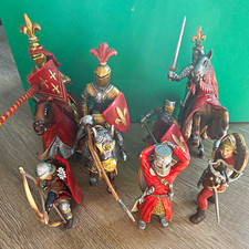 Mittelalter Ritter & Pferde Figuren-Set mehrf...