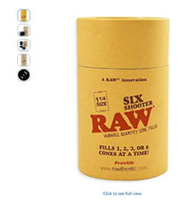 RAW Six Shooter for 1 1/4 Size - Cone Loader for 1,2,3 or 6 Cones  Easily Fill