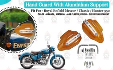 Fit For Royal Enfield "New Classic, Meteor & Hunter 350 Gloss Orange Handguard"