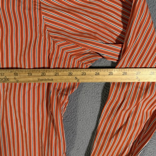 Herren Classic Fit Gestreiftes Hemd Polo Ralph Lauren Orange Größe Large Kurzarm - Bild 6 von 6