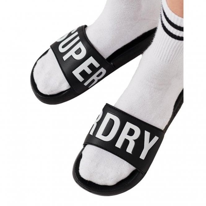 Superdry Girls Black 'S Slides - Image 2