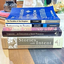5 BOOK LOT On the Parables of Jesus, Classics Snodgrass, Dodd, Boice, Longnecker