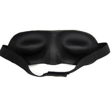 3D Black Sleeping Eyeshade Eye Mask Polyester Blocks Allows Free Eye Movement Re
