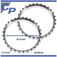 2 Abs Ring Vorne FüR Opel Astra F Vectra A B Sensorring Antriebswelle
