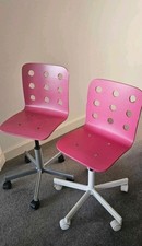 IKEA Kids Adjustable Swivel Desk Chair Pink