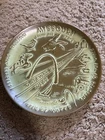 Vintage Frankoma Pottery Missouri State Plate Desert Green 8.25"