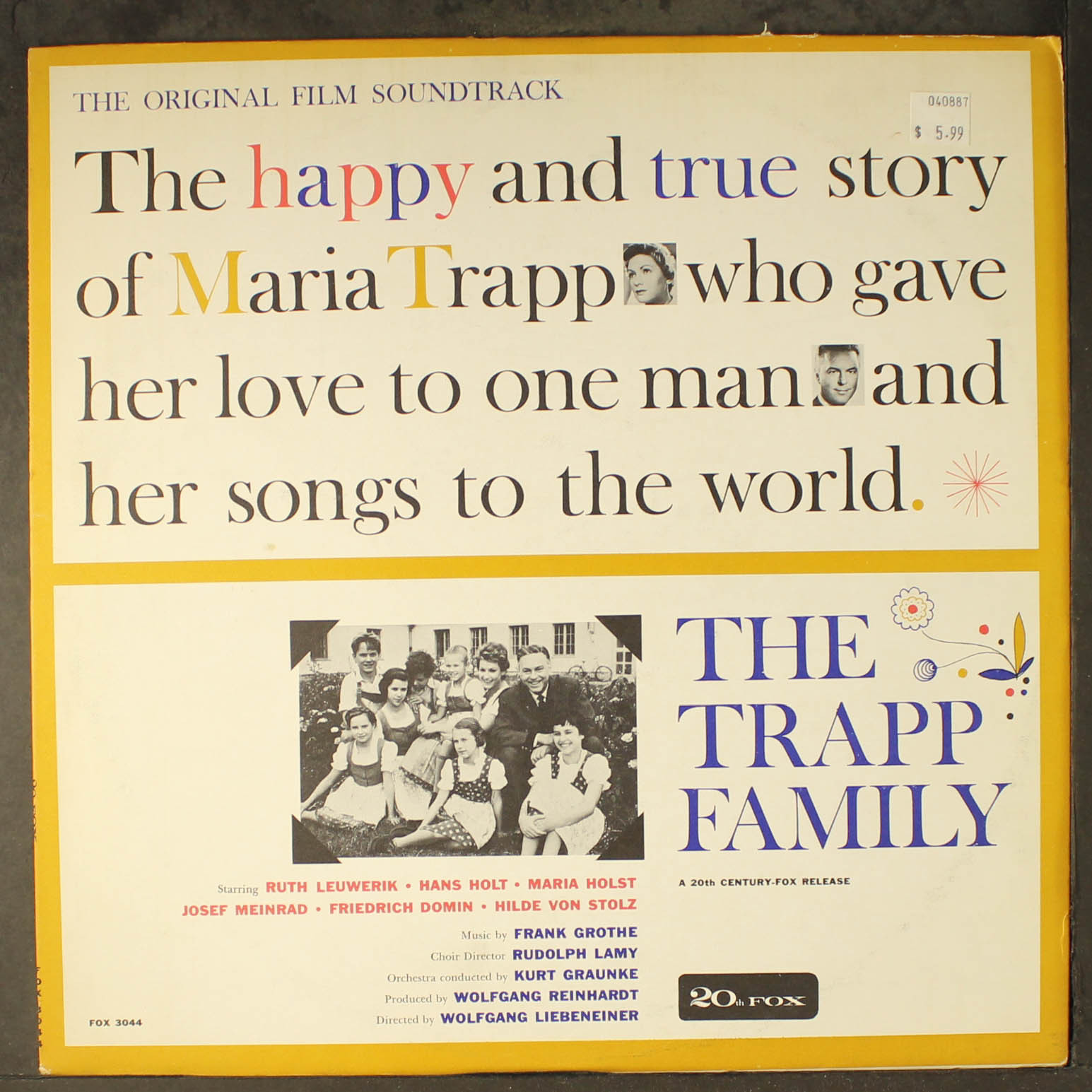 SOUNDTRACK: the trapp family 20TH FOX 12