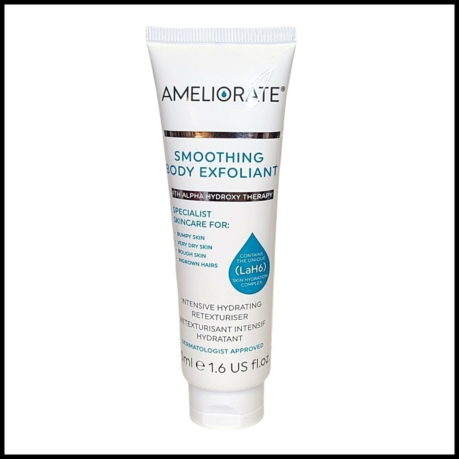 Разглаживающий пилинг для тела Улучшай, 1,6 жидких унции, 50 мл. Очень сухая кожа с неровностями.