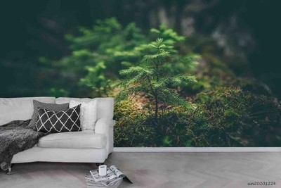 3D Nature Green Plant Self-adhesive Removeable Wallpaper Wall Mural 161