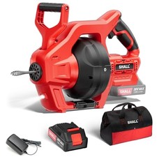 20V Cordless Drain Auger with 25Ft Plumbing Drain Snake, Electric Snake Drain