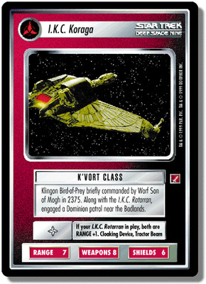 I.K.C. Koraga - Blaze of Glory - Star Trek CCG 1E