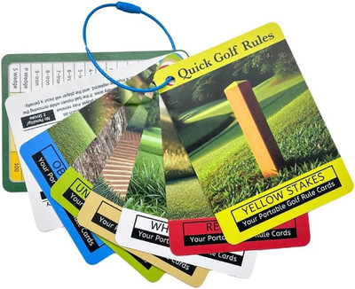 Golf Rules Quick Reference 2024 & Golf Club Range Cards (8-Pack) | Rules of Golf