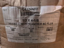 Headed Concrete Anchor No Flux 1/2x4-1/8"