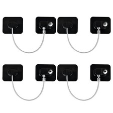4 Pack Upgraded Refrigerator Locks, Baby Proof Cabinet Locks with Keys for Home