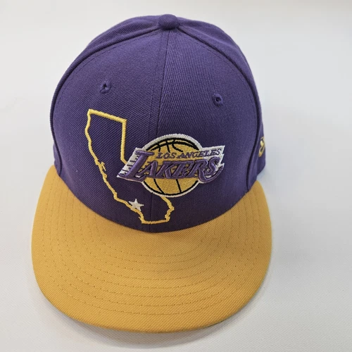 New Era 59Fifty NBA Los Angeles Lakers Fitted Hat Size 7 1/4  🔥Kobe 8 24