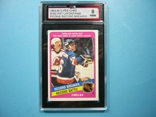 1984/85 O-PEE-CHEE HOCKEY CARD #392 PAT LAFONTAINE ROOKIE RC RB KSA 8 NMMINT OPC. rookie card picture