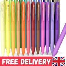 Retractable Colored Gel Pens - 24 Vibrant Colors for Note Taking & Drawing