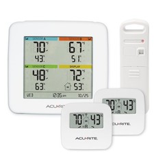AcuRite 01096M Temperature  Humidity Station with 3 Indoor/Outdoor Sensors