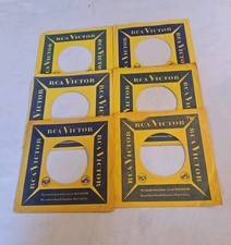 45 RPM 7" RECORD SLEEVES CO. SLEEVE 6 PACK SEE PHOTOS RCA/Victor SLV316