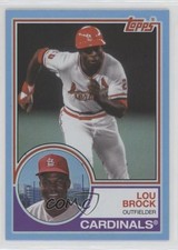 2021 Topps Archives 1983 Topps Blue Foil 15/25 Lou Brock #161 HOF 10ua