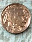 COOL  1936 "Denver" Mint buffalo,higher grade, FULL  horn, rvrse toning, BOLD MM