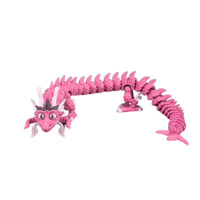 3D Printed Articulated Dragon   Flexible Fantasy Dragon Figure