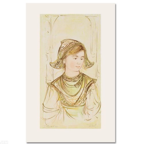Helen Limited Edition Lithograph by Edna Hibel, Numbered and Hand Signed with Ce