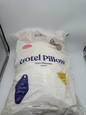 Fluff Co Hotel Pillow. Standard Size Down Alternative.NIP.