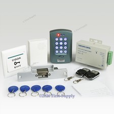 New RFID Access Control System Kit Set With Door Strike Lock 2Remote Controls