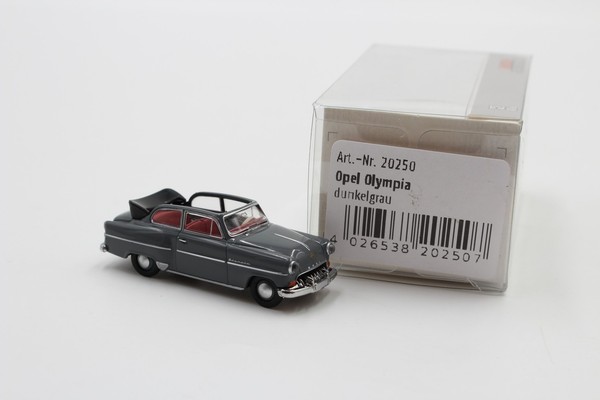 Brekina Opel Olympia ´54 Cabriolimousine, Grau Nr. 20250 1/87 /BRN1642-image