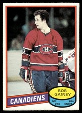 1980-81 O-Pee-Chee Vintage OPC Set Break Bob Gainey Montreal Canadiens #58
