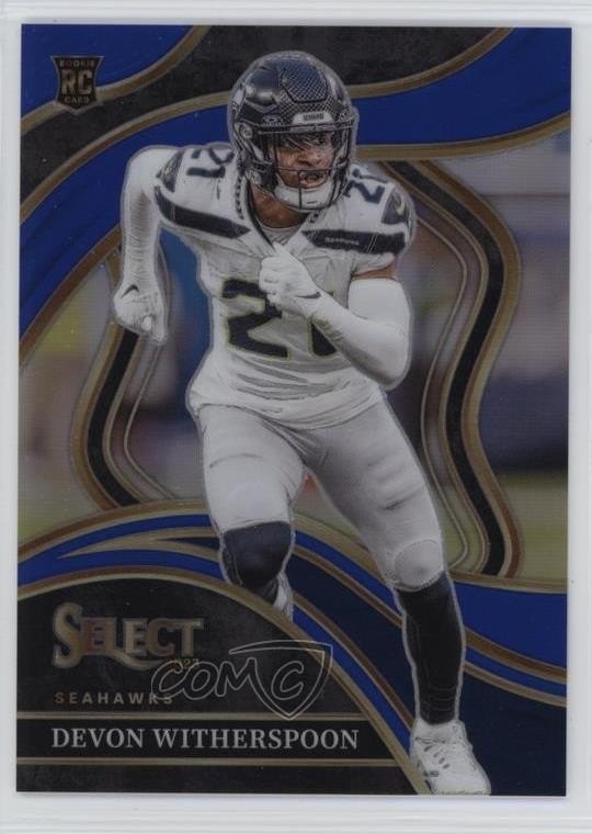 2023 Panini Select Club Level Blue Prizm /99 Devon Witherspoon #273 Rookie RC