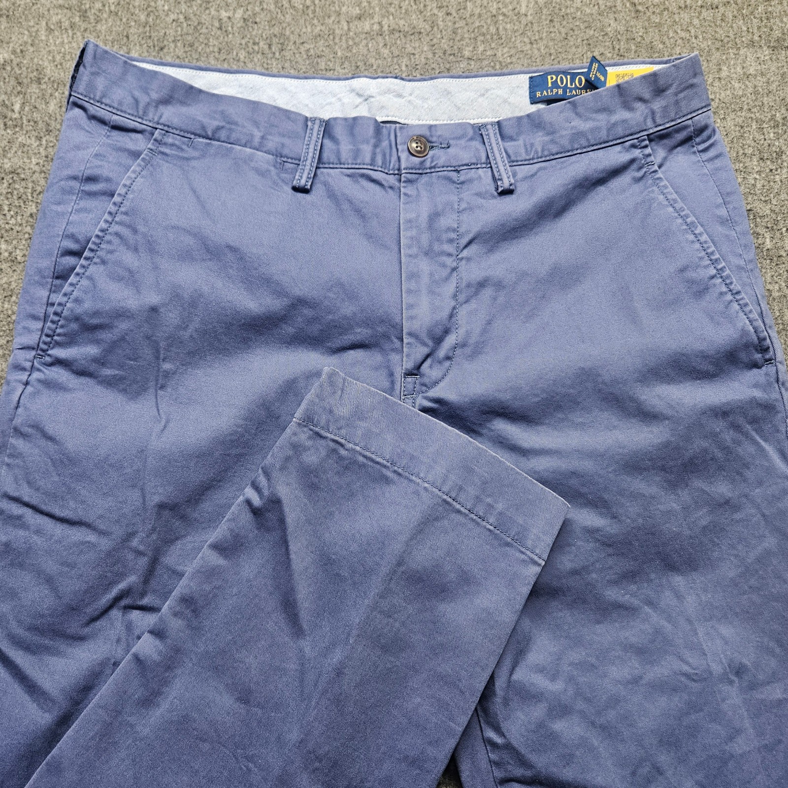 Polo Ralph Lauren Pants Men's 34x30 Blue Slim Stretch Chino Classic