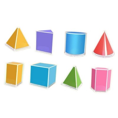 8x Geometrische Klappformen Geometrische Volumenkörper 3D für Kinder im Alter