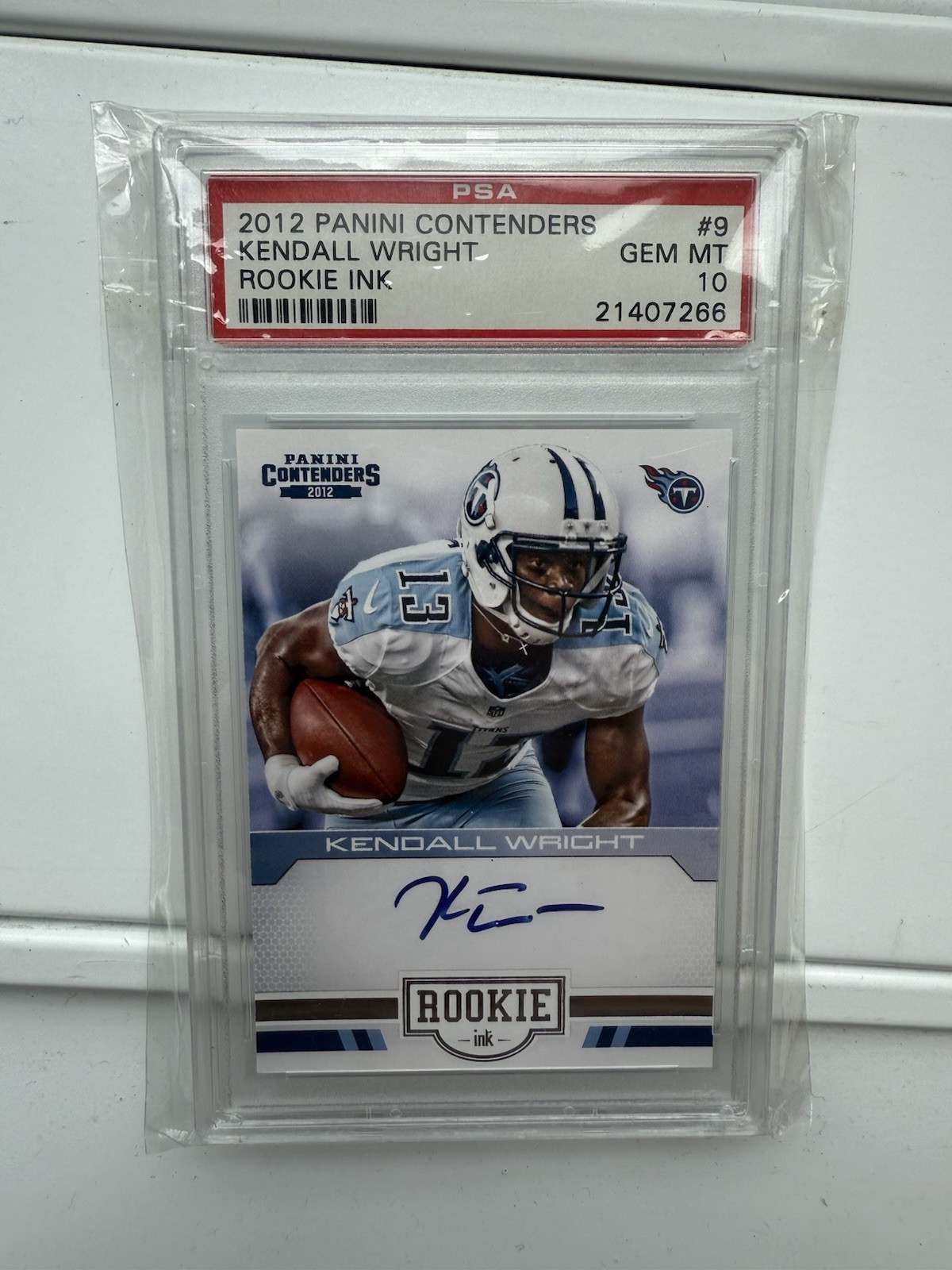 Kendall Wright Panini Contenders Rookie Ink #9 Base