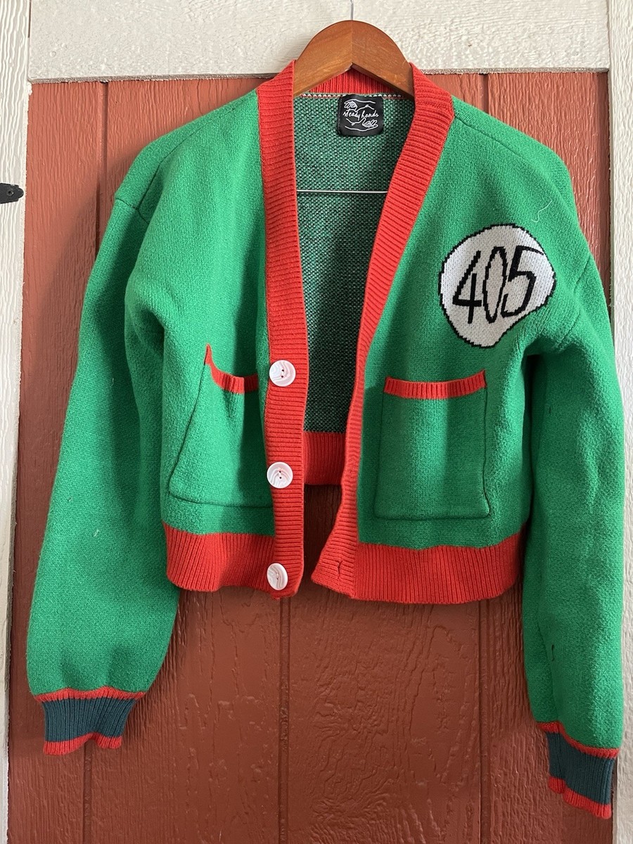 Steady Hands Cardigan Oversized Button Green Sweater Discontinued