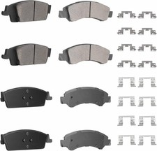 Front Rear Ceramic Disc Brake Pads Set for GMC Sierra 1500/Chevy Silverado 1500