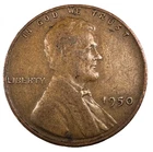 1950 P Lincoln Wheat Cent – Circulated Good Condition – Vintage U.S. Penny