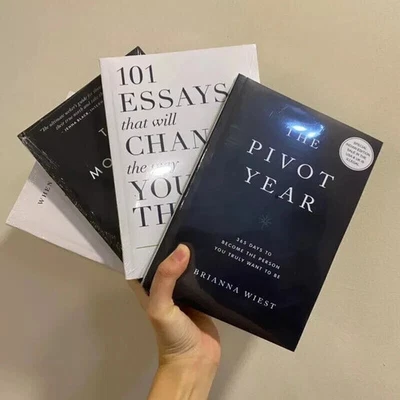 BRIANNA WIEST 4 BOOKS SET MOUNTAIN IS YOU, PIVOT YEAR , 101 ESSAY, HOW YOU HEAL.