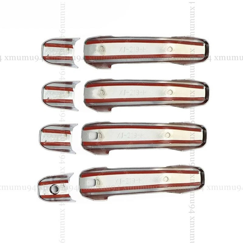 8x For Chevy Silverado GMC Sierra 1500 2019-2025 Side Door Handle Covers Trims Foto 4 de 4