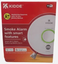 Kidde P4010ACSAQ-WF Indoor Smoke Alarm with smart features and Voice Alert