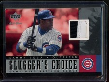 2001 Upper Deck Gold Glove Sammy Sosa Slugger's Choice Patch #SC-SS