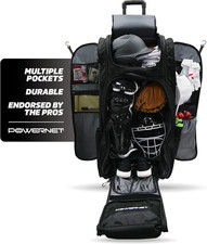 Optimus Catcher'S Bag, Rolling Equipment Bag Holds All Baseball & Softball Gear,