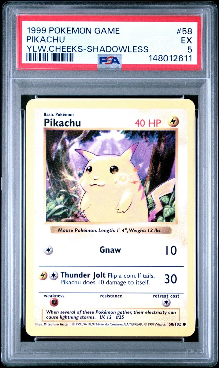 Pikachu Pokémon TCG Professional Sports Authenticator (PSA