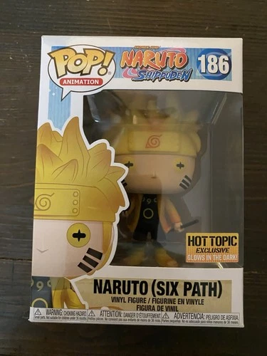 Funko POP Animation #186 Naruto Six Path Glow 2016 Hot Topic Exclusive Shippuden