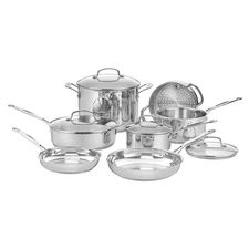 Cuisinart Chef's Classic 11-pc. Stainless Steel Cookware Set New Freeshipping