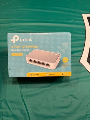 TP-Link 5 Port 10/100 Mbps Fast Ethernet Switch Desktop Ethernet Splitter Sealed