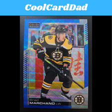 Brad Marchand 2020-21 OPC Platinum Parallel Blue Surge #110 Boston Bruins