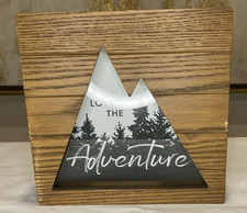 Love the adventure- Wood Framed-Mountain Fund...
